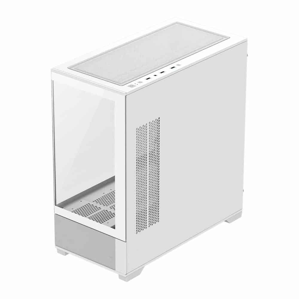 (image for) GameMax Vista Mini White MicroATX PC Case with 6x Dual-Ring Infinity Fans